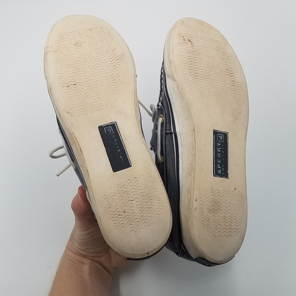 Sperry Boat Flat Denim Shoe 6.5 Women - Picture 7 of 8